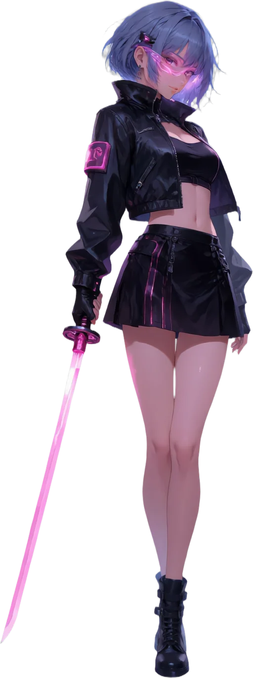 Ayase Naomi full-body character art